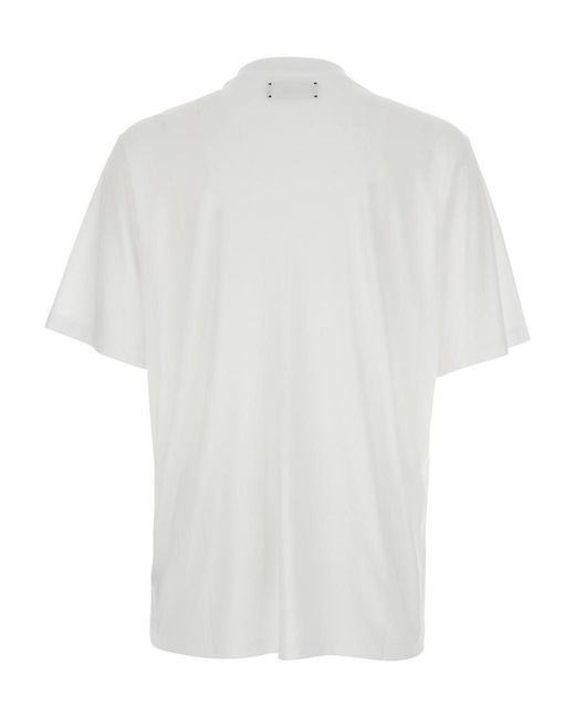 Amiri White Logo Crewneck T-Shirt for men
