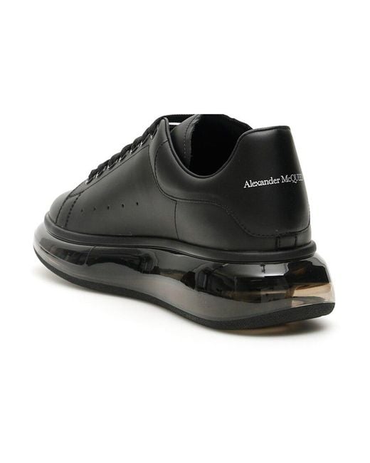 McQueen Black Oversized Low-Top Sneakers for men