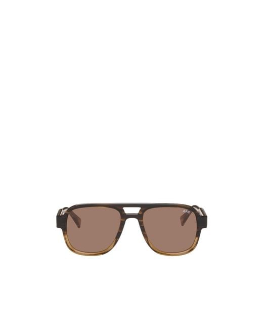 A.P.C. Multicolor Les Navigator Full-Rim Sunglasses for men