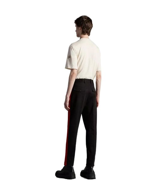 Moncler Blue Side-Stripe Detail Trousers for men