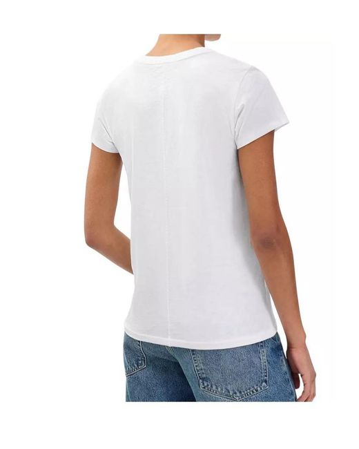 Rag & Bone White Crew Neck T-Shirt