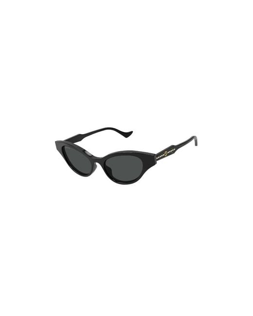 Gucci Black Eyewear Cat-Eye Frame Sunglasses