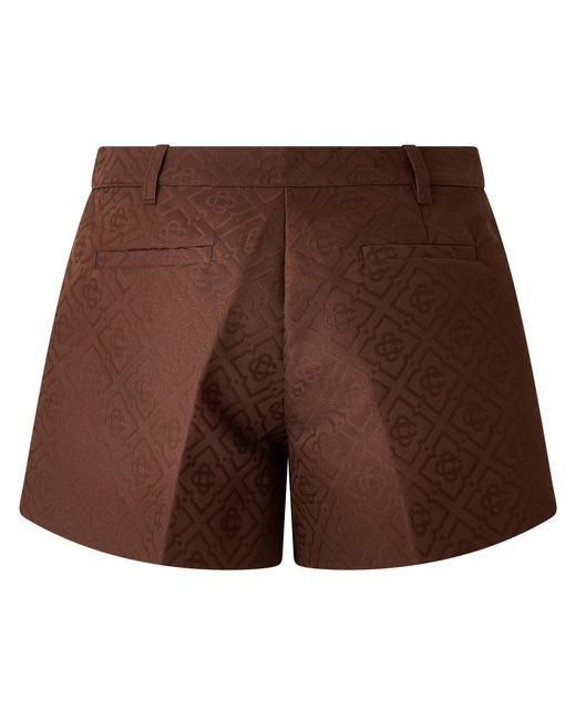 Casablanca Brown Belt Loop Shorts