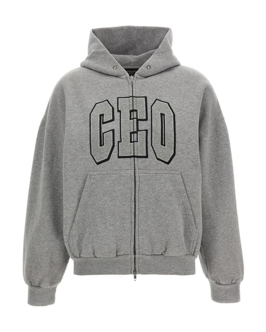 Balenciaga Gray Ceo Hoodie