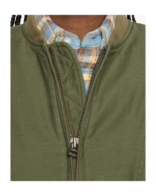 R13 Green Bubble Bomber Jacket