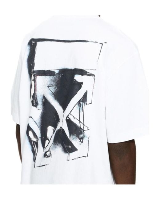 Off-White c/o Virgil Abloh White 3D Spray Arrow Skate T-Shirt for men