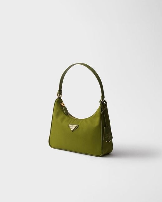 Prada Green Re-Edition 2005 Re-Nylon And Saffiano Mini Bag