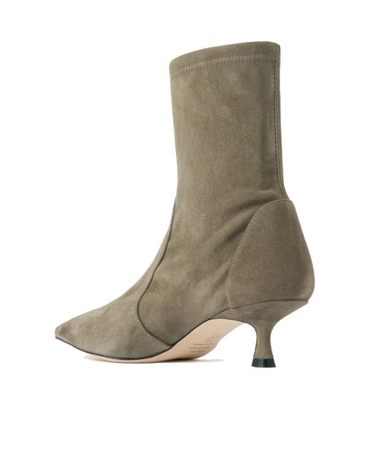 Stuart Weitzman Brown Naomu Suede Ankle Boots