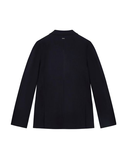 Herno Blue Single-Breasted Blazer for men