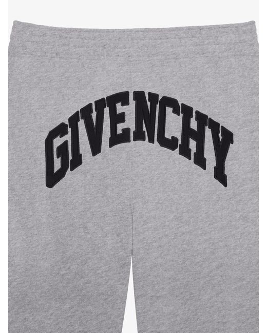 Givenchy Gray Logo Printed Elastic Waist Jogging Pants for men
