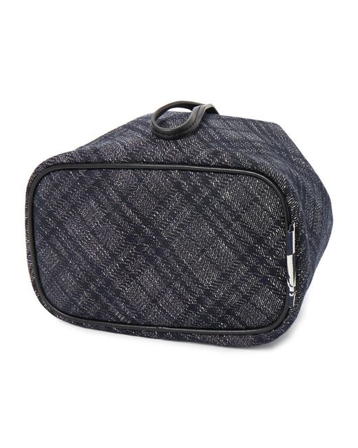 Burberry Black Drawstring Denim Bucket Bag