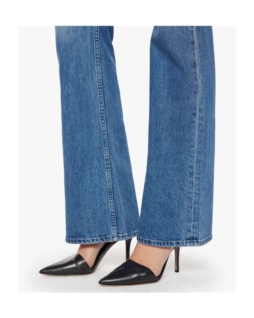 Mother Blue Belt Loops Jeans