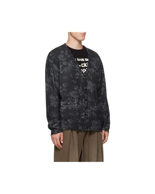 R13 Black Long-Sleeve Cardigan