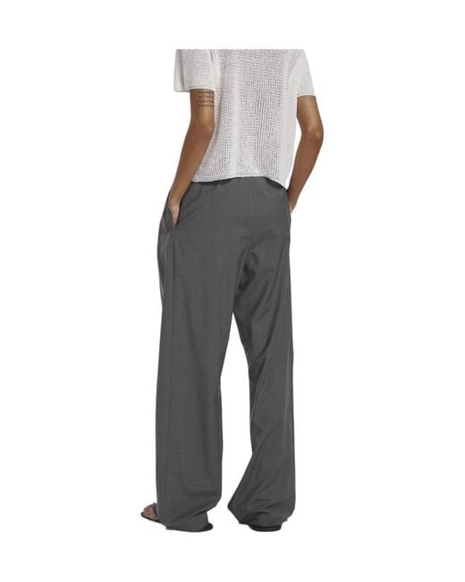 Barena Gray Casual Pants With Belt Loops