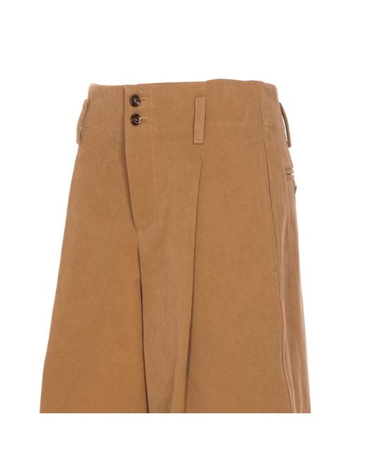 Chloé Natural Buttoned Trousers