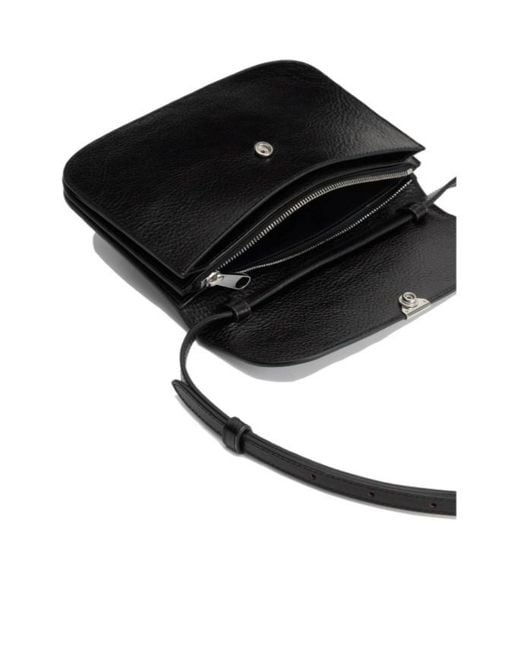 Lemaire White Soft Tab Logo Embossed Wallet