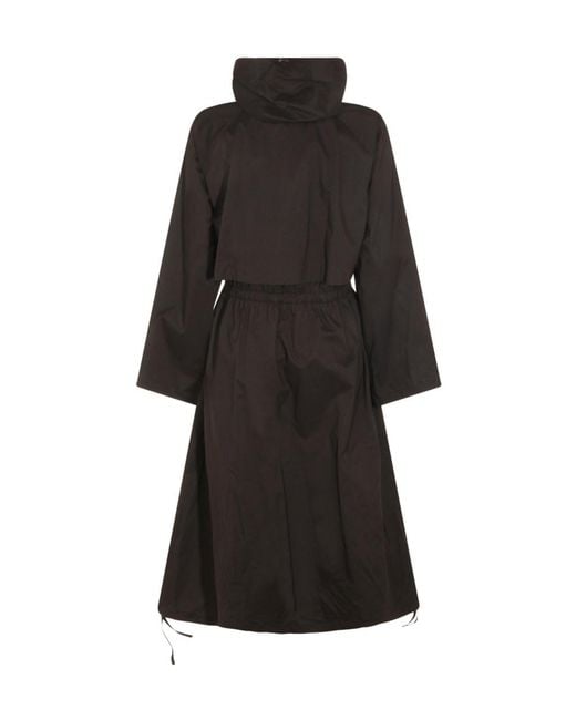 Herno Black Belted Hooded Jacket