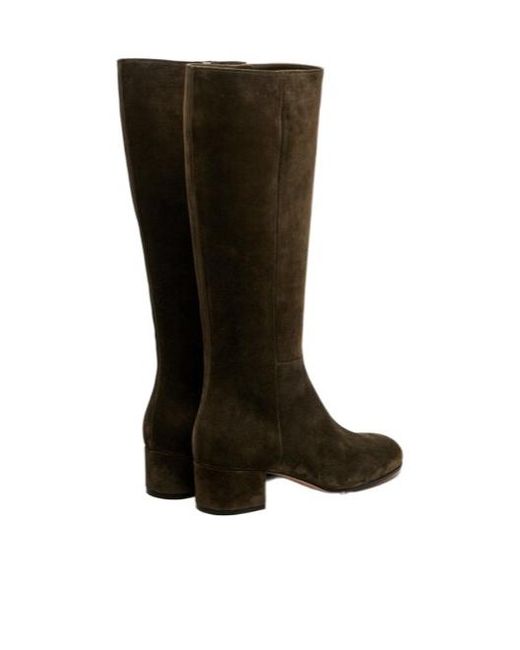 Gianvito Rossi Brown Suede Knee-High Boots