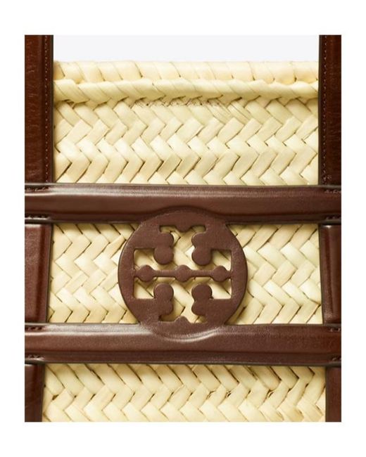 Tory Burch Metallic Small Ella Basket Bag