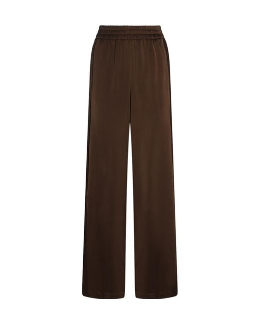 Twinset Brown Elastic-Waist Casual Trousers