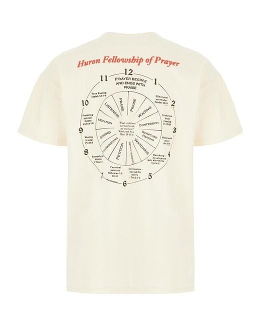 Willy Chavarria White Graphic Print T-Shirt for men
