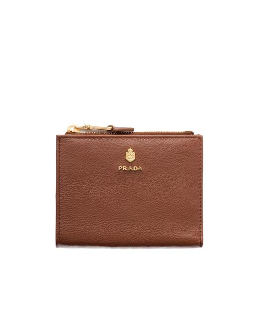 Prada Brown Small Leather Wallet