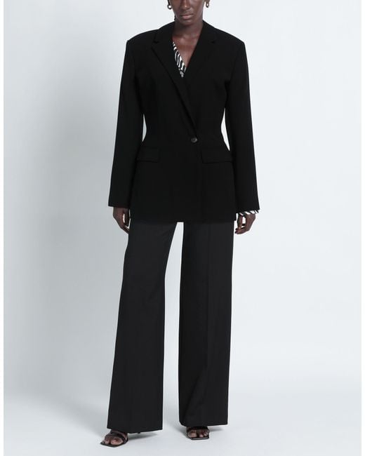 Rag & Bone Black Minimalist Double-Breasted Blazer
