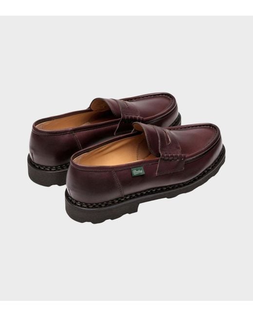 Paraboot Brown Round-Toe Loafers for men