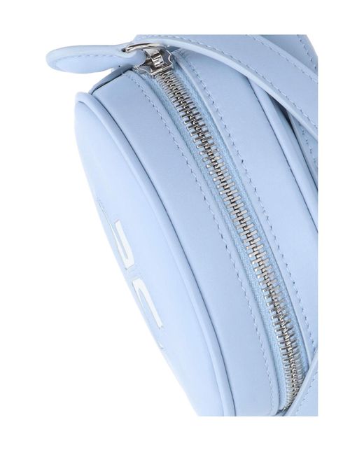 Courreges Blue Courrèges Reedition Circle Logo Detailed Crossbody Bag