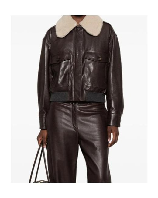 Brunello Cucinelli Black Long-Sleeved Casual Jacket