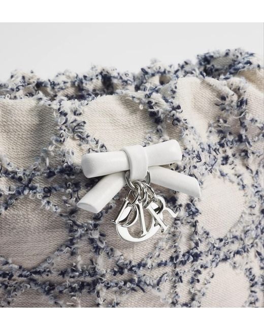 Dior Gray Aable Mini Bucket Bag