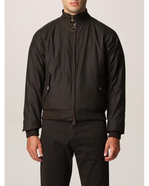 Barbour Black Bomber Jackets for men