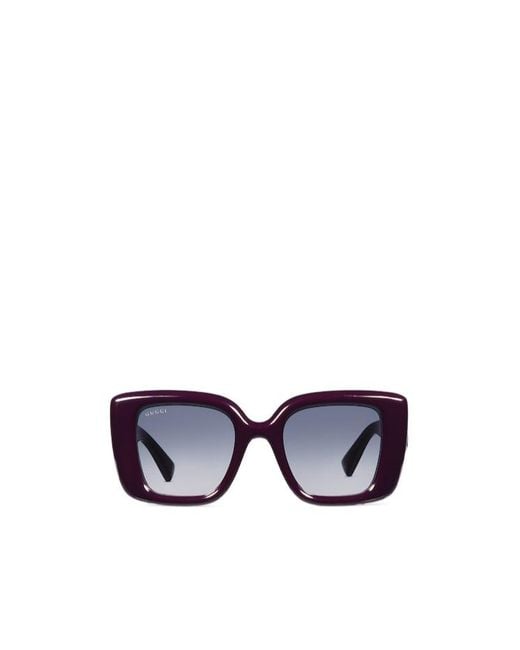 Gucci Blue Butterfly Frame Sunglasses