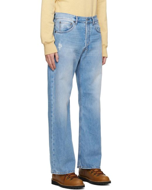 Acne Blue Loose Fit Jeans for men