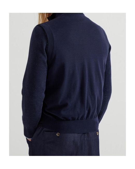 Brunello Cucinelli Blue Thermore Gilet for men