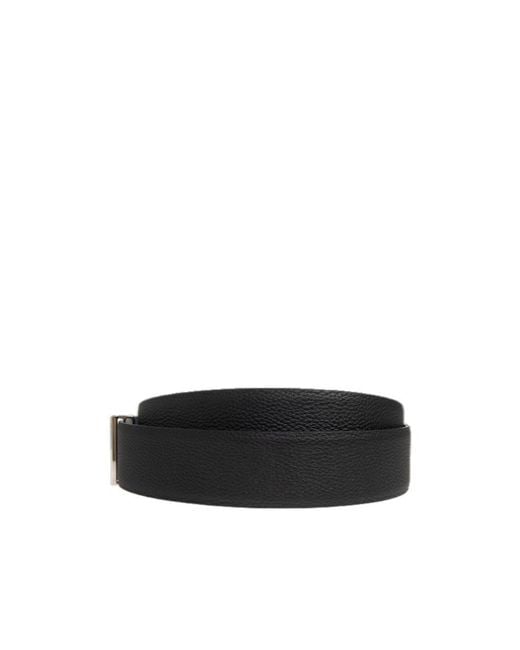 Tom Ford White T-Buckle Belt for men