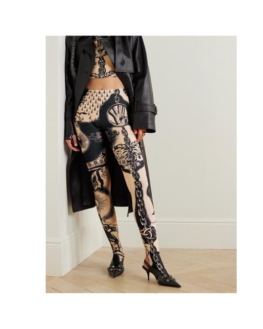 Jean Paul Gaultier Black Elastic Waist Leggings