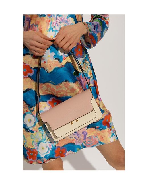 Marni Multicolor Trunk Foldover Shoulder Bag