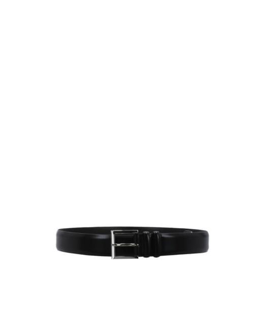 Orciani White Buckle-Fastening Leather Belt for men