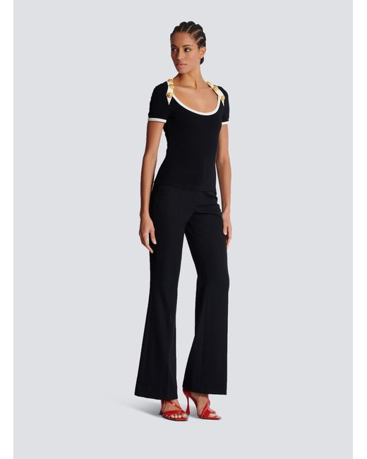 Balmain Black T-Shirts