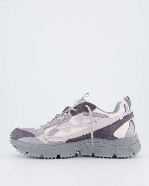Off-White c/o Virgil Abloh Gray Be Right Back Lace-Up Sneakers for men