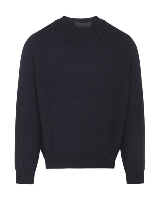Berluti Blue Cashmere Pullover for men