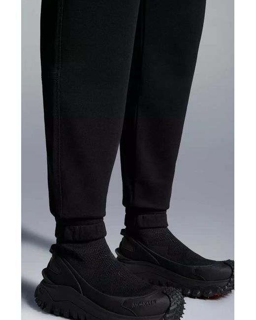 Moncler Black Logo Patch Track Pants