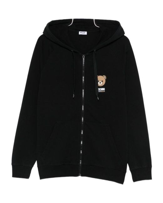 Moschino Black Long-Sleeved Sweatshirt for men