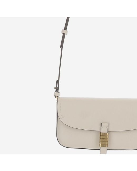 Pinko White Logo Detailed Crossbody Bag