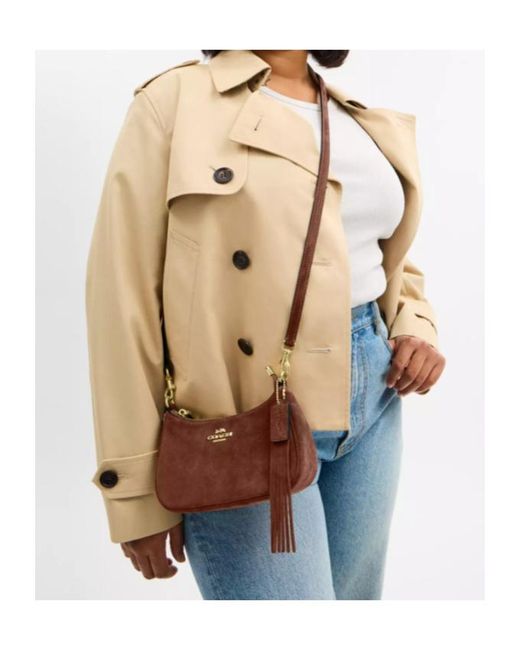COACH Brown Teri Mini Crossbody Bag