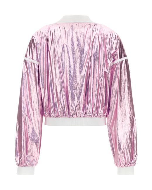 Tom Ford Pink Zip-Up Cropped Bomber Jacket