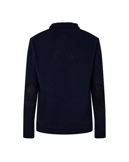 Maison Margiela Blue Crewneck Sweater for men