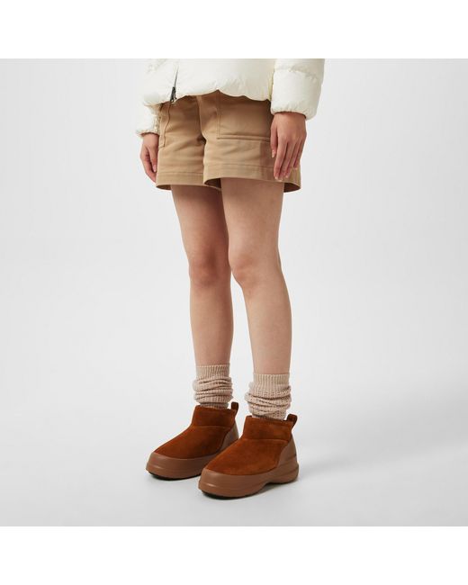Moon Boot Brown Luna Low-Top Suede Boots