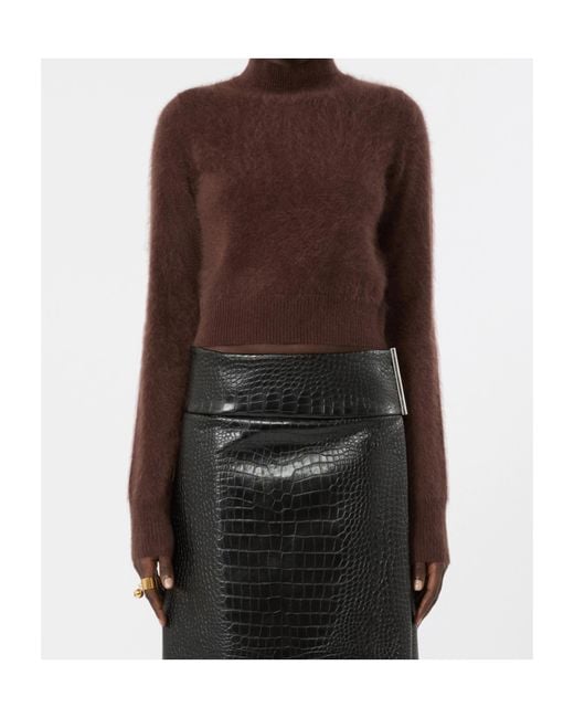 Sportmax Brown Spxagio Turtleneck Knitted Jumper
